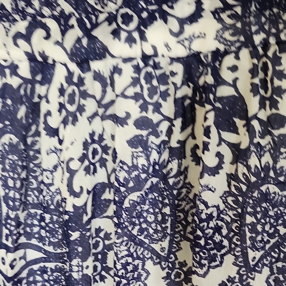Guess Blue and White High Low Dress - Picture 10 of 11
